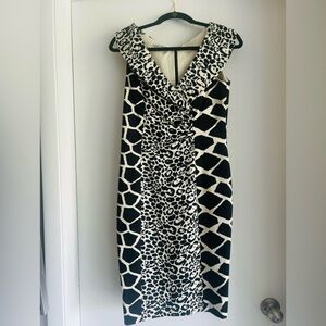 Kay Unger New York Leopard
Print Dress